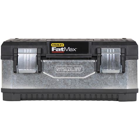 fatmax 20 in metal and plastic tool box|stanley fatmax wheeled tool box.